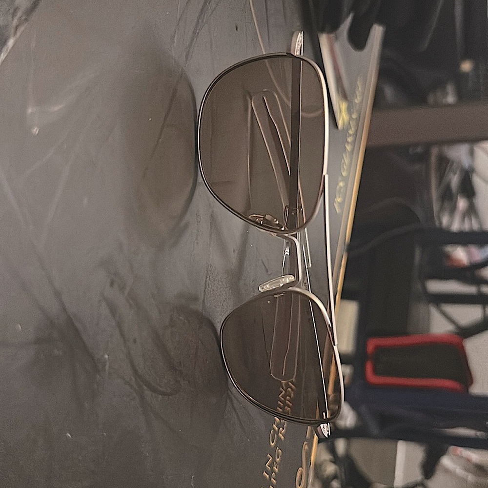 Men’s prescription sunglasses…R.E…..AF194 AVIATOR MATT CHROME 140. Made in USA…